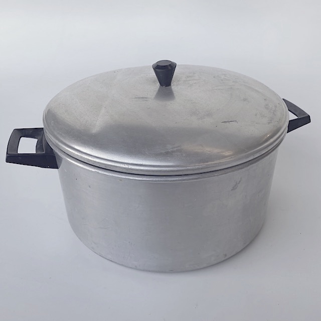 POTS n PANS, Aluminium Pot w Black Handles - Large